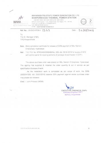 Maharashta State Power Generation Co. LTD.