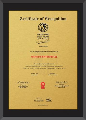 India Best MSME Award
